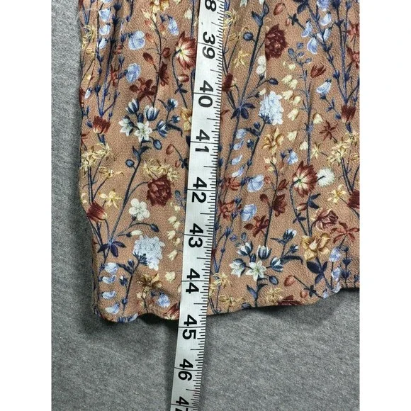 Aritzia Wilfred Chianti floral jumpsuit Sz XXS Smocked Floral‎ Wide Leg